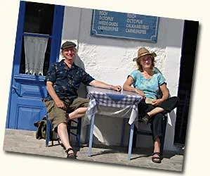 Mary and Peter Barnes in Greece