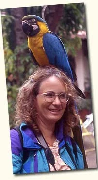 Mary with macaw